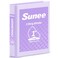 SUNEE 3 Ring Binder 1 Inch D Ring Clear View Binder Three Ring PVCFree Fit 85x11 Inches for School or Office Supplies Light Purple 1 Pack