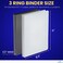 1InTheOffice 3 Ring Binder 12 inch 12 Capacity View Binder 2 White 2 Black 12 Inch
