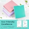 Sooez 2 Pack BinderX Extra Durable 3 Ring Binder 1 Inch Binder Round Rings Fits 350 Sheets of 85x11 Paper Customizable View Cover with Inside Pockets Cute 1 Inch Binders 3 Ring Pink Purple