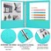 XHSHENG 3 Ring Binder 12 inch 05 Inch Round Ring Holds 85 11inch Papers with 2 Pockets6 Colorful Binders for OfficeBusiness