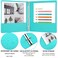 XHSHENG 3 Ring Binder 12 inch 05 Inch Round Ring Holds 85 11inch Papers with 2 Pockets6 Colorful Binders for OfficeBusiness