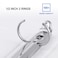 ViVin 3 Ring Binder 12 Inch Sturdy 05Round Ring Binder with 2 Interior Pockets Clear View Cover PVCFree Fits 100 Sheets of 85 x 11 Paper Office Home School 12 Pack White