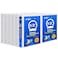 ViVin 3 Ring Binder 12 Inch Sturdy 05Round Ring Binder with 2 Interior Pockets Clear View Cover PVCFree Fits 100 Sheets of 85 x 11 Paper Office Home School 12 Pack White