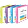Enday 3 Ring Binder 15 Inch 1 inch Binder Clear View Cover with 2 Inside Pockets Colored School Supplies Office and Home Binders Pink Blue Purple Green 4 Pack by