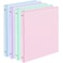 Sooez 4 Pack Extra Durable 3 Ring Binders 05 Inch 05 Three Ring Binder EcoFriendly PVC Free Customizable Clear View Cover for Letter Size 85 x 11 Paper School Office Supplies for Girl