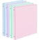 Sooez 4 Pack Extra Durable 3 Ring Binders 05 Inch 05 Three Ring Binder EcoFriendly PVC Free Customizable Clear View Cover for Letter Size 85 x 11 Paper School Office Supplies for Girl
