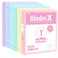 Sooez 6 Pack Extra Durable 3 Ring Binders 1 inch 1 Three Round Ring Binders with Pockets Cute Customizable Clear View Cover for 85 x 11 Letter Size Papers Pastels School Office Supplies for Girl