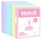 Sooez 6 Pack Extra Durable 3 Ring Binders 1 inch 1 Three Round Ring Binders with Pockets Cute Customizable Clear View Cover for 85 x 11 Letter Size Papers Pastels School Office Supplies for Girl