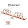 Buqoo A5 Notebook Binder Mechanism Replacement Kit 2 Pcs 6Holes 30mm Metal Loose Leaf Binders Spines Combs for Binder Planner Folder Planner AccessoriesA530MM Rose Gold