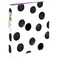 Avery Durable View 3 Ring Binder 1 Inch Round Rings Black and White Dots 1 Fashion Binder 26744