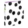 Avery Durable View 3 Ring Binder 1 Inch Round Rings Black and White Dots 1 Fashion Binder 26744