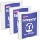 Avery Economy View 3 Ring Binder 1 Inch Round Rings 3 White Binders 05760