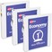 Avery Economy View 3 Ring Binder 1 Inch Round Rings 3 White Binders 05760