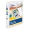 Avery Mini Durable View Protect Store 3 Ring Binder Holds 55 x 85 Paper 1 Round Rings 175Sheet Capacity 14 Inch Wide Spine Includes Fully Enclosed Pocket 1 White Binder 23011