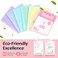 Sooez BinderX Extra Durable 3 Ring Binder Round Ring 1 Inch Binders Fits 175 Sheets of 85x11 Paper Customizable View Cover with Inside Pockets Cute 1 Binder School Supplies for Girls Blue