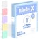 Sooez BinderX Extra Durable 3 Ring Binder Round Ring 1 Inch Binders Fits 175 Sheets of 85x11 Paper Customizable View Cover with Inside Pockets Cute 1 Binder School Supplies for Girls Blue