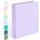 Sooez BinderX Extra Durable 3 Ring Binder Round Rings 1 Inch Binder Fits 175 Sheets of 85x11 Paper Customizable View Cover with Inside Pockets Cute 1 Binders 1 Inch Binders 3 Ring Lavender Purple