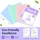Sooez BinderX Extra Durable 3 Ring Binder Round Rings 1 Inch Binder Fits 175 Sheets of 85x11 Paper Customizable View Cover with Inside Pockets Cute 1 Binders 1 Inch Binders 3 Ring Lavender Purple
