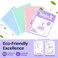 Sooez BinderX Extra Durable 3 Ring Binder Round Rings 1 Inch Binder Fits 175 Sheets of 85x11 Paper Customizable View Cover with Inside Pockets Cute 1 Binders 1 Inch Binders 3 Ring Lavender Purple