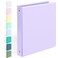 Sooez BinderX Extra Durable 3 Ring Binder Round Rings 1 Inch Binder Fits 175 Sheets of 85x11 Paper Customizable View Cover with Inside Pockets Cute 1 Binders 1 Inch Binders 3 Ring Lavender Purple