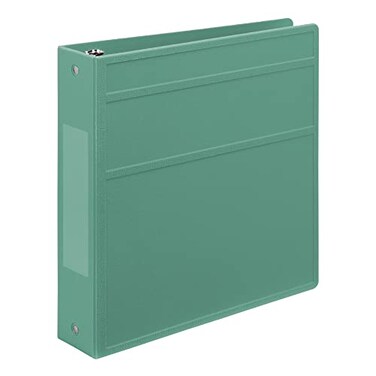 Carstens 2Inch Heavy Duty 3Ring Binder Side Opening Mint Durable Plastic Precision NoGap Rings Waterproof Covers No Pockets Holds 300 LetterSized Sheets BPAFree Made in USA 28273R