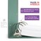 Carstens 3Inch Heavy Duty 3Ring Binder Side Opening Mint Durable Plastic Precision NoGap Rings Waterproof Cover No Pockets Holds 400 US Letter Sheets BPAFree Made in USA 17483R