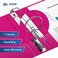 Davis Group Easyview Premium 3Ring Binders with ClearView Covers and Round Rings Binders for School or Office 1 Inch Pack of 6 Pink