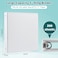 Heture 3 Ring Binder 1 Inch 12 Pack 1 Clear View with Round Rings PVCFreeHolds for 200 Sheets 85 x 11 US Letter Size Paper Durable White Binders Perfect for OfficeSchool and Home