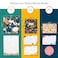 Jot & Jot Mark 85 x 11 Sturdy 3 Ring Recipe Binder with SpillProof Clear Binder Sleeves Sheet Protector 30 DualSided Recipe Card Pages for Written Printed Recipes Tabbed Dividers Garden Floral