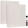 Lanpn Aesthetic Letter Size A4 3 Ring Binder 2 Packs Linen Hardcover 1 inch Round Rings Folder Holder Planner Fits 85 x 11 Paper for Office School Journaling Collections Beige