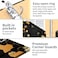 Lateefah 3 Ring Binder 1 Inch Round Ring Binder with 5 Tab Dividers Cute Clipboard Binders with 2 Pockets Decorative Three Ring Binder for Women School and Office Supplies