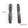 Meprotal 4pcs 6Ring A6 Notebook Metal Binders Binder Mechanism Replacement Kit for DIY Loose Leaf Book DIY Photo Album Paper Storage Folder Black
