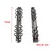 Meprotal 4pcs 6Ring A6 Notebook Metal Binders Binder Mechanism Replacement Kit for DIY Loose Leaf Book DIY Photo Album Paper Storage Folder Black
