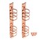 MultiBey A5 6Ring Rose Gold Binder Ring Mechanisms 2Pcs Round Ring Binding Spines Combs Replacement for A5 Loose Leaf Notebook A530mm Ring Diameter Rose Gold