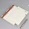 MultiBey A5 6Ring Rose Gold Binder Ring Mechanisms 2Pcs Round Ring Binding Spines Combs Replacement for A5 Loose Leaf Notebook A530mm Ring Diameter Rose Gold