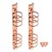 MultiBey A5 6Ring Rose Gold Binder Ring Mechanisms 2Pcs Round Ring Binding Spines Combs Replacement for A5 Loose Leaf Notebook A530mm Ring Diameter Rose Gold