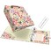 Ospelelf Mini 3 Ring Binder 2 Inch Cute Floral Binder for 55 x 85 with 5 Tab Dividers File Folder Labels and Low Profile Clipboards