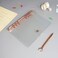 MEI YI Personal A5 Transparent PVC Binder Cover Clear Soft PVC Notebook Shell Rose Gold 6 Rings Protector with Snap Button Closure Loose Leaf Folders Personal A5 Clear Cover Rose Gold Binder