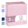POPRUN 3 Ring Binder 1 Inch PVCFree Holds 175 Sheets of 85 x 11 Paper Extra Durable Organizer with 2 Pockets for School Office HeavyDuty 2 Pack Pink