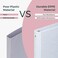 POPRUN 3 Ring Binder 1 Inch PVCFree Holds 175 Sheets of 85 x 11 Paper Extra Durable Organizer with 2 Pockets for School Office HeavyDuty 2 Pack Pink