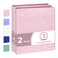 POPRUN 3 Ring Binder 1 Inch PVCFree Holds 175 Sheets of 85 x 11 Paper Extra Durable Organizer with 2 Pockets for School Office HeavyDuty 2 Pack Pink