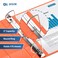 Davis Group Premium Economy 6Pack 3Ring Binders for School or Office DRing Binders 2 Inch Orange