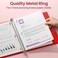 SUNEE 1 Inch Binders 3 Ring 6 Pack Clear View Three Ring Binders PVCFree Fit 85x11 Inches for School Binder or Office Binder Supplies Classic 6 Colors