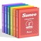 SUNEE 1 Inch Binders 3 Ring 6 Pack Clear View Three Ring Binders PVCFree Fit 85x11 Inches for School Binder or Office Binder Supplies Classic 6 Colors