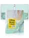 SUNEE 3 Ring Binder 1 Inch Cute Decorative Green Marble Heavy Duty Fits 85x11 Inches for School Office