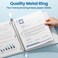 SUNEE 3 Ring Binder 1 Inch 1 Pack Clear View Binder Three Ring PVCFree Fit 85x11 Inches for School or Office Supplies White
