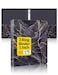 SUNEE 3 Ring Binder 1 Inch Cute Binder with 2 Pockets Decorative Black Marble Heavy Duty Fit 85x11 Inches for School Office