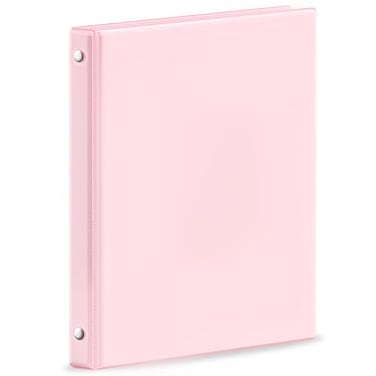 SUNEE 3 Ring Binder 12 Inch 1 Pack Clear View Binder Three Ring PVCFree Fit 85x11 Inches for School or Office Supplies Pink