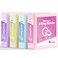 SUNEE 3 Ring Binder 2 Inch Clear View Binder Three Ring PVCFree Fit 85x11 Inches for School or Office Supplies Assorted Pastel 4 Pack