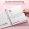 SUNEE 3 Ring Binder 2 Inch Clear View Binder Three Ring PVCFree Fit 85x11 Inches for School or Office Supplies Assorted Pastel 4 Pack